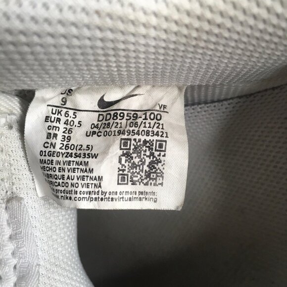 Nike Air Force 1 07 Shoes Womens Size 9 White DD8959-100 Low Top Sneakers - Picture 6 of 11